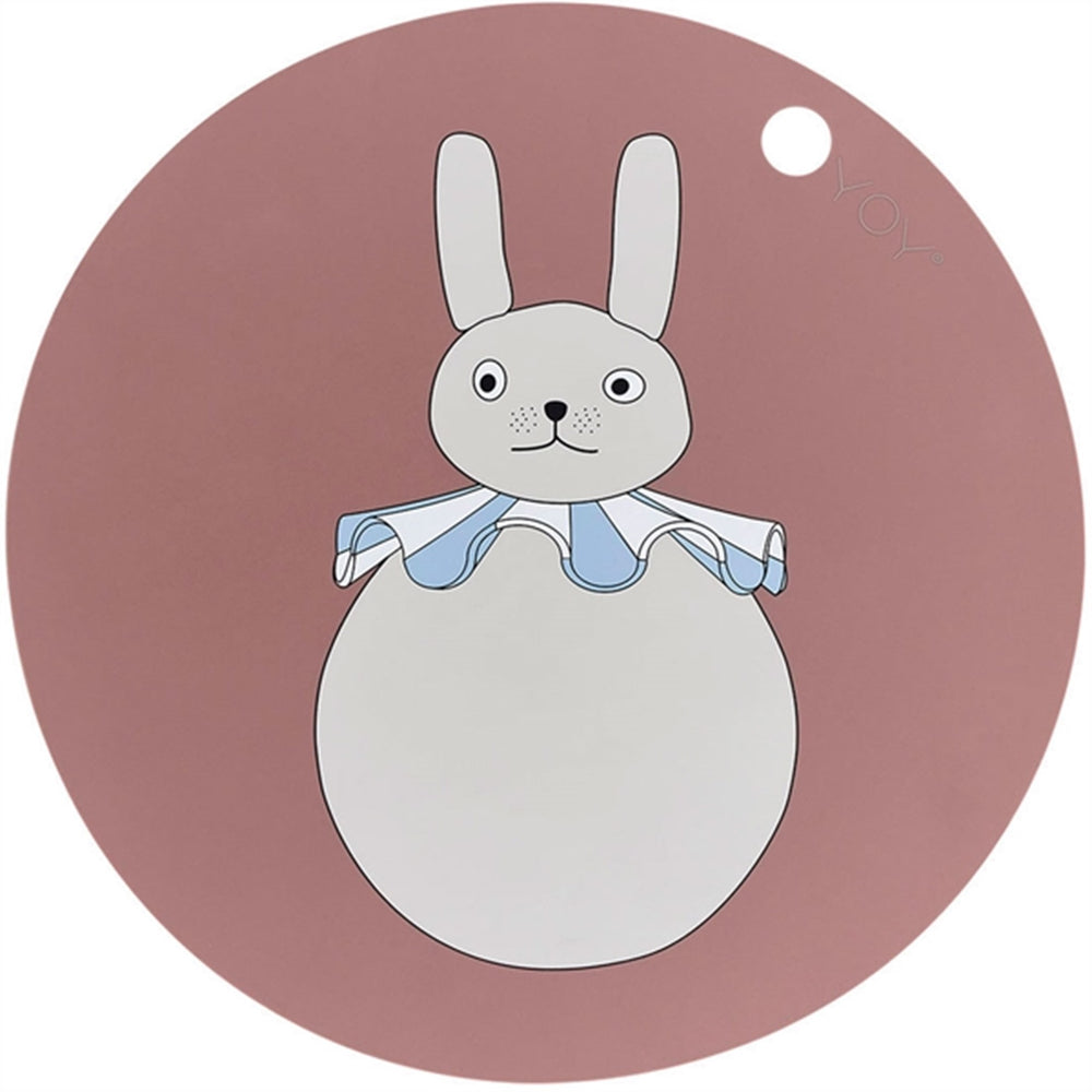 Dækkeserviet Rabbit Pompom Clay - OYOY