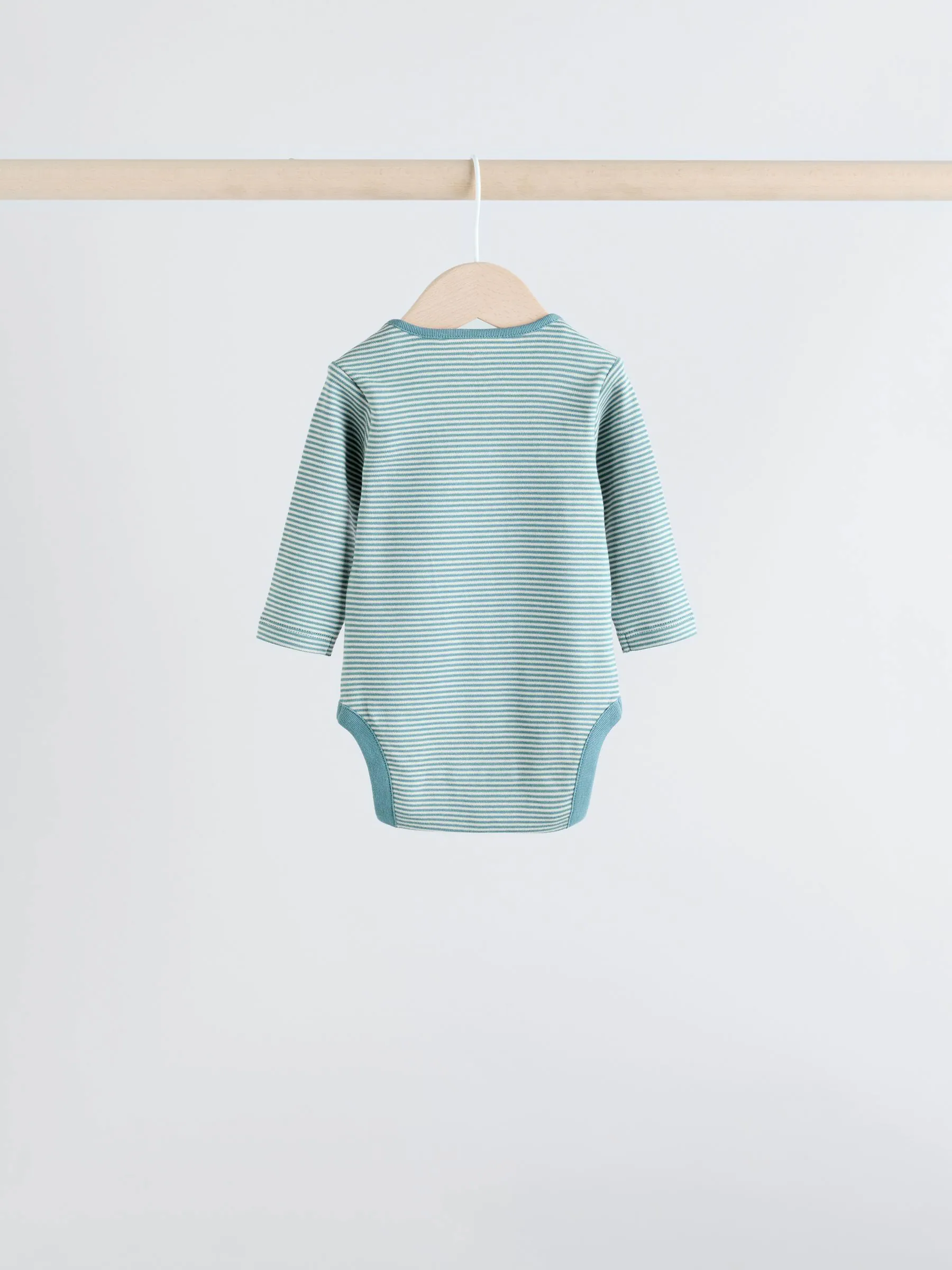 Blauw - Hamish-rompertjes met lange mouwen, 3 stuks