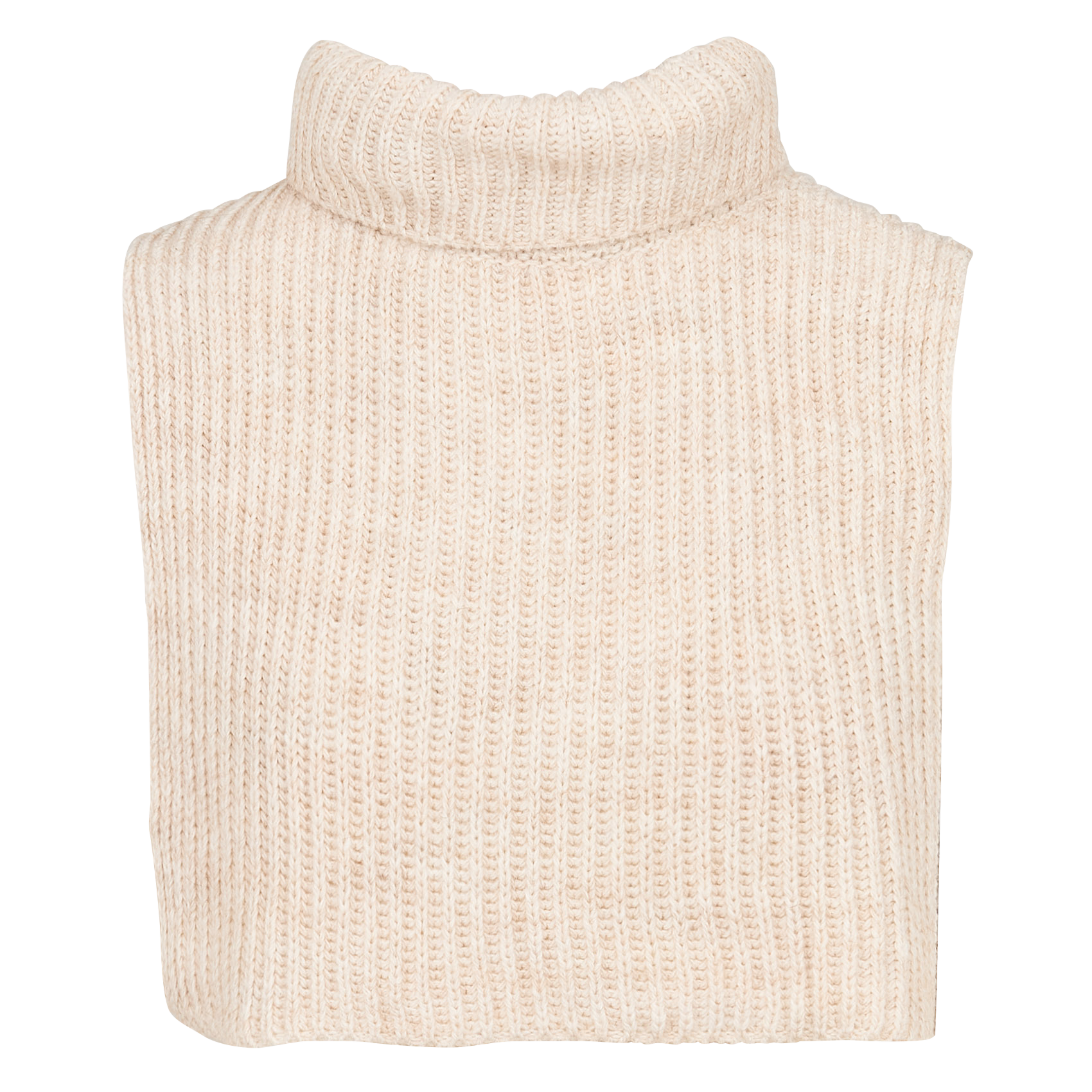 Col amovible en maille | Blanc