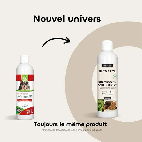 Biovetol - Antiparasitário - Shampoo Orgânico Anti-Insetos - 240ml