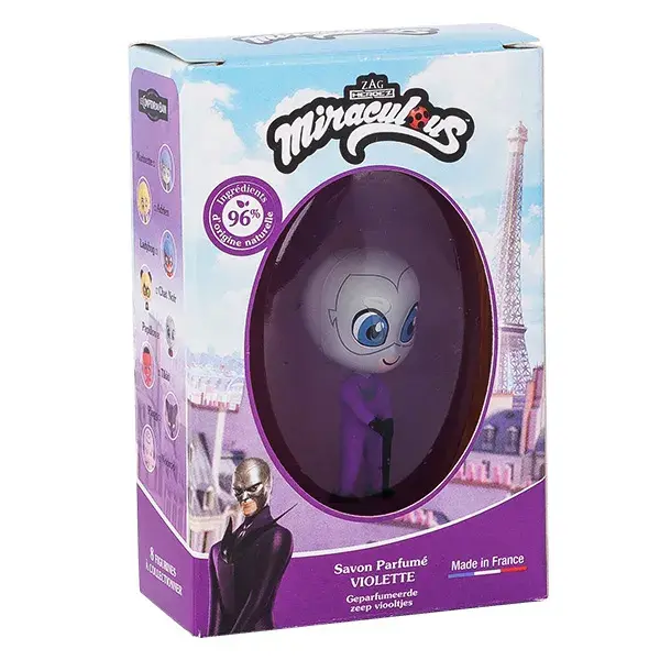 Le Comptoir Du Bain & Miraculous Sabonete Sólido Violeta Borboleta Estatueta 75g