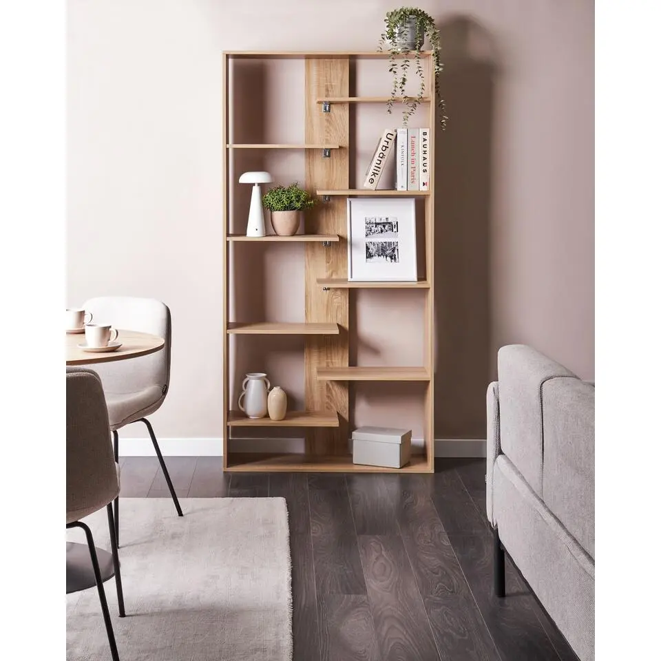 FONTAS - Boekenkast - Lichtbruin - Spaanplaat