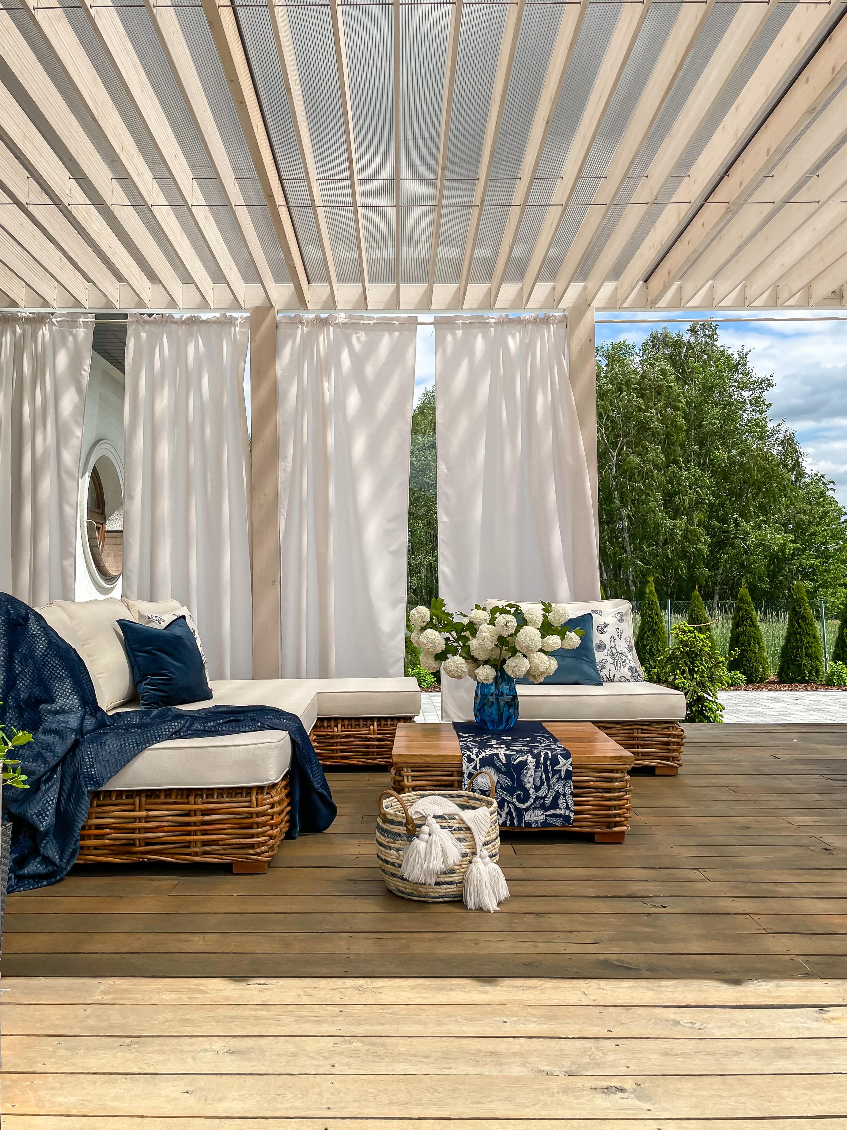 Loungeset met tafel 4-zits VARALLO linkszijdig modulair Rotan Natuurlijk