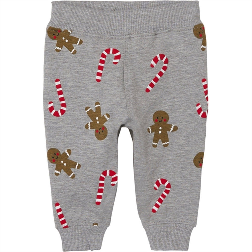 Grey Melange Richrist sweatpants - Name It