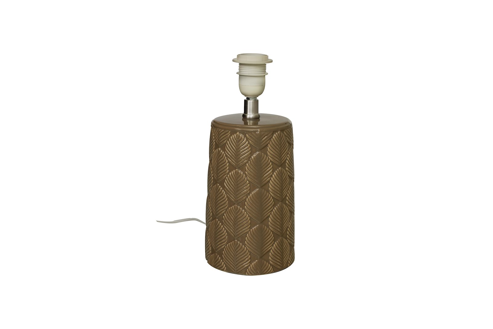 Bodil bordlampe Brun/beige med skjerm, leding og bryter E27