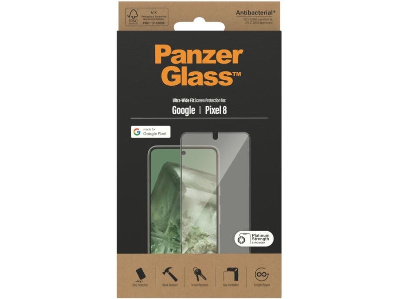 Panzerglass Displayschutz Ultra Wide Fit Pixel 8 Display-Schutzfolie für das Google Pixel 8