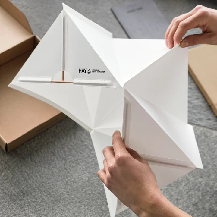 HAY - Paper Cube Tischleuchte, weiss