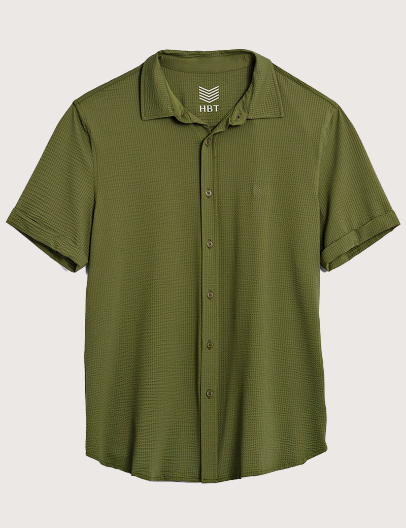 HBT WAFFLE | MARCELLO CHEMISE KAKI