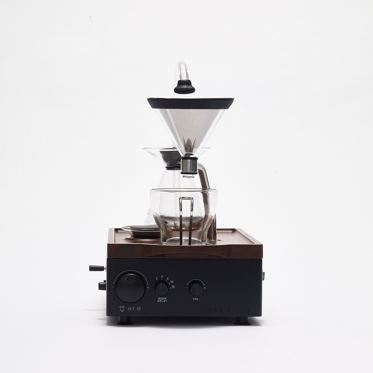 BARISIEUR Design Kaffeemaschine Tee Timer schwarz
