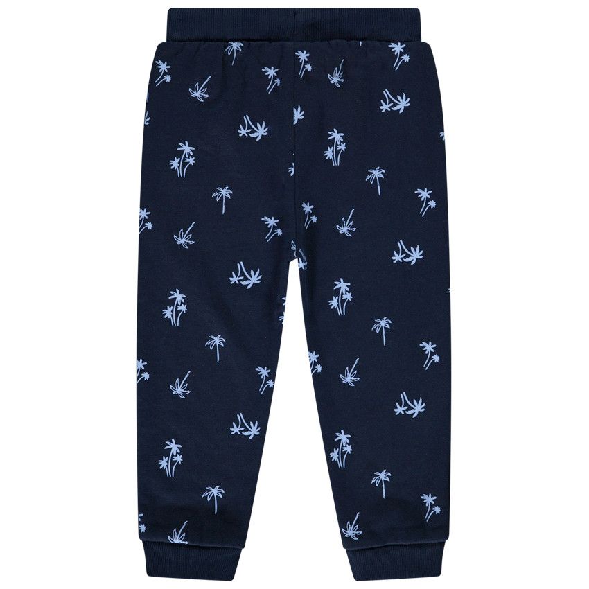 Jogging molleton imprimé palmiers pour bébé garçon - Bleu marine