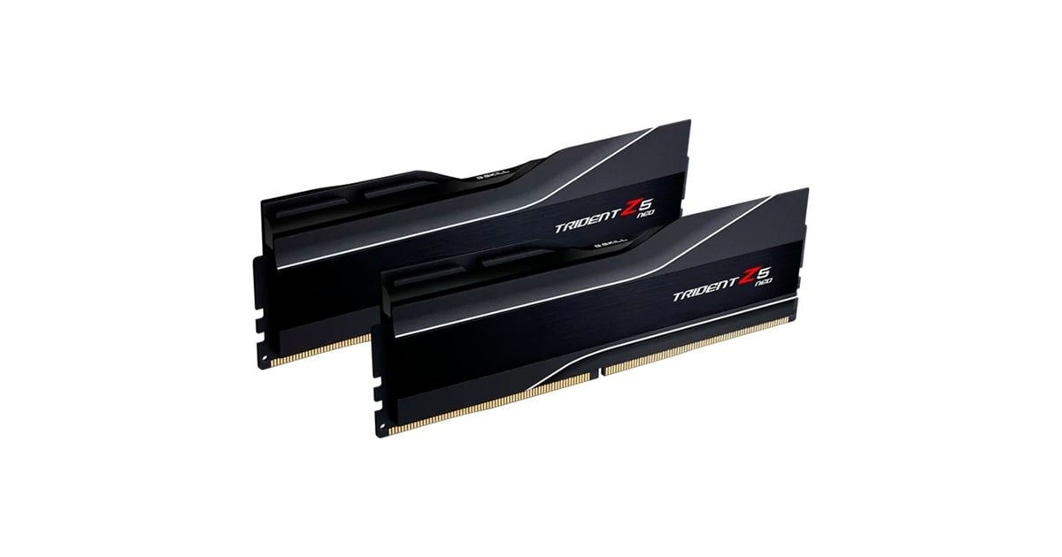G.Skill64 GB DDR5-6000 Kit werkgeheugen  (Zwart, F5-6000J3040G32GX2-T, Trident Z5 NEO, AMD EXPO)