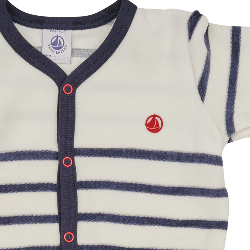 Petit Bateau - LOUDRE - Blanc / Marine