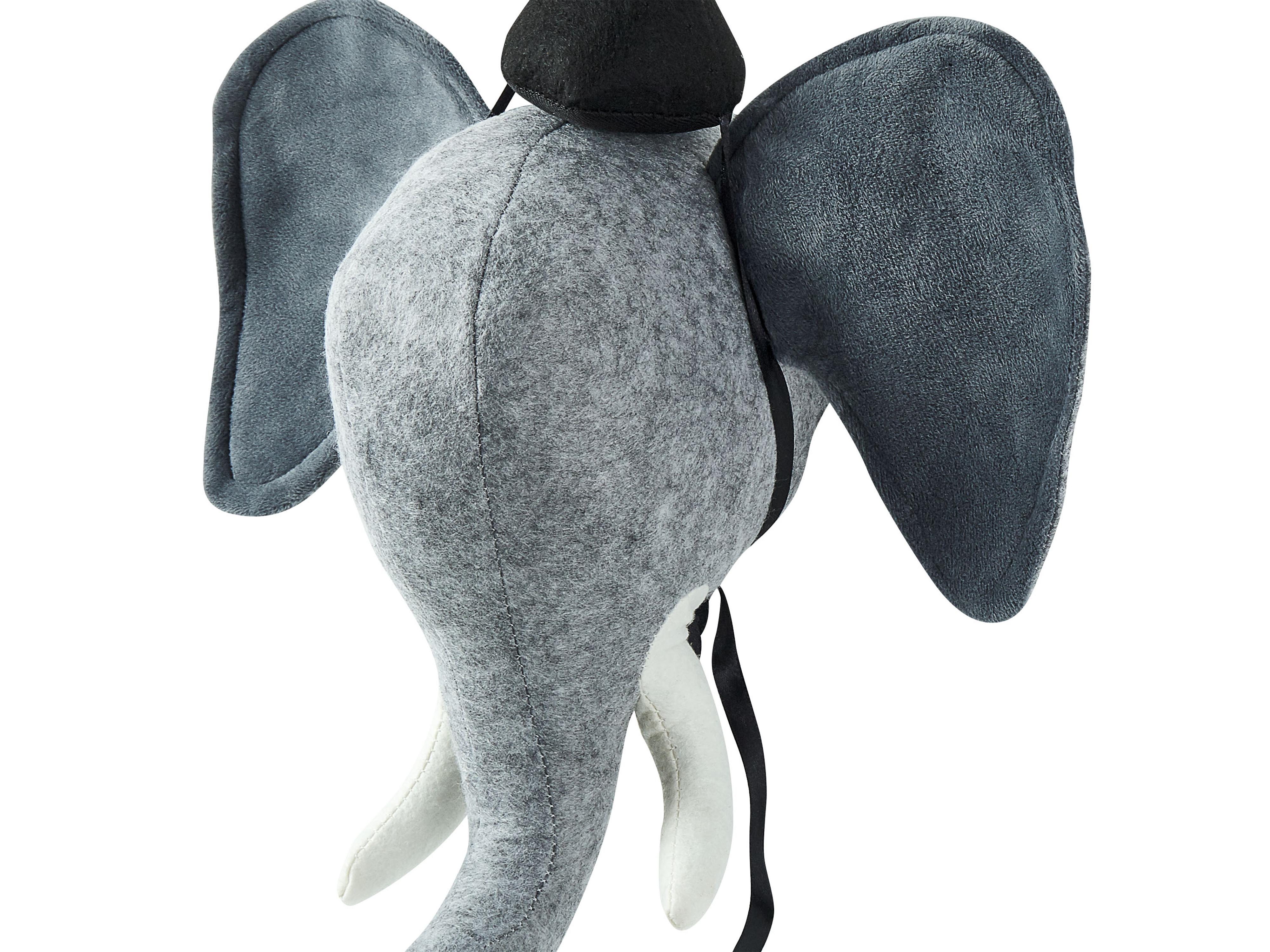 Wanddecoratie voor kinderen Olifant BADOU Katoen 36 cm Grijs