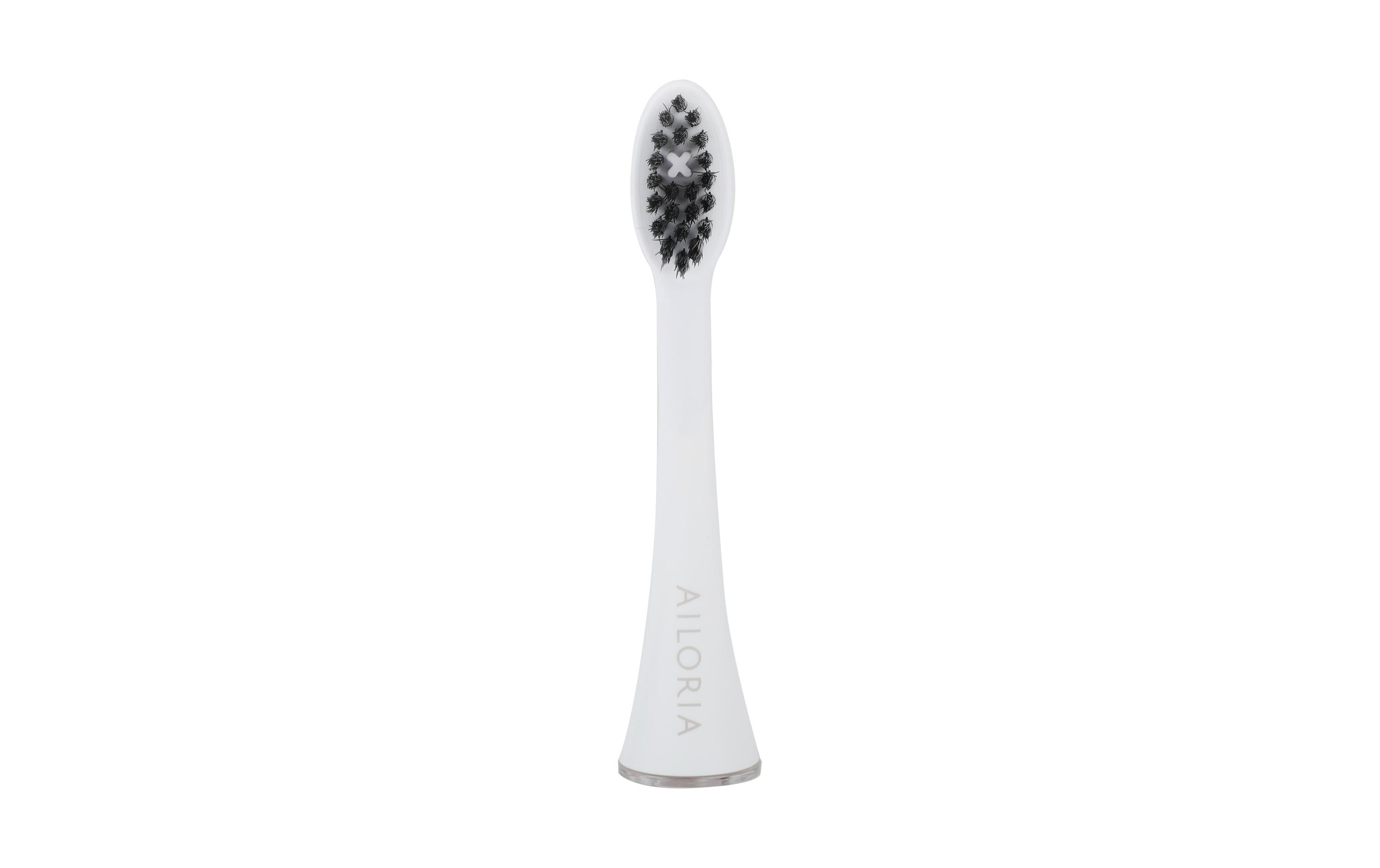 Zahnbürstenkopf Shine Bright Charcoal Weiss, 6 StückErsatz-Bürstenköpfe