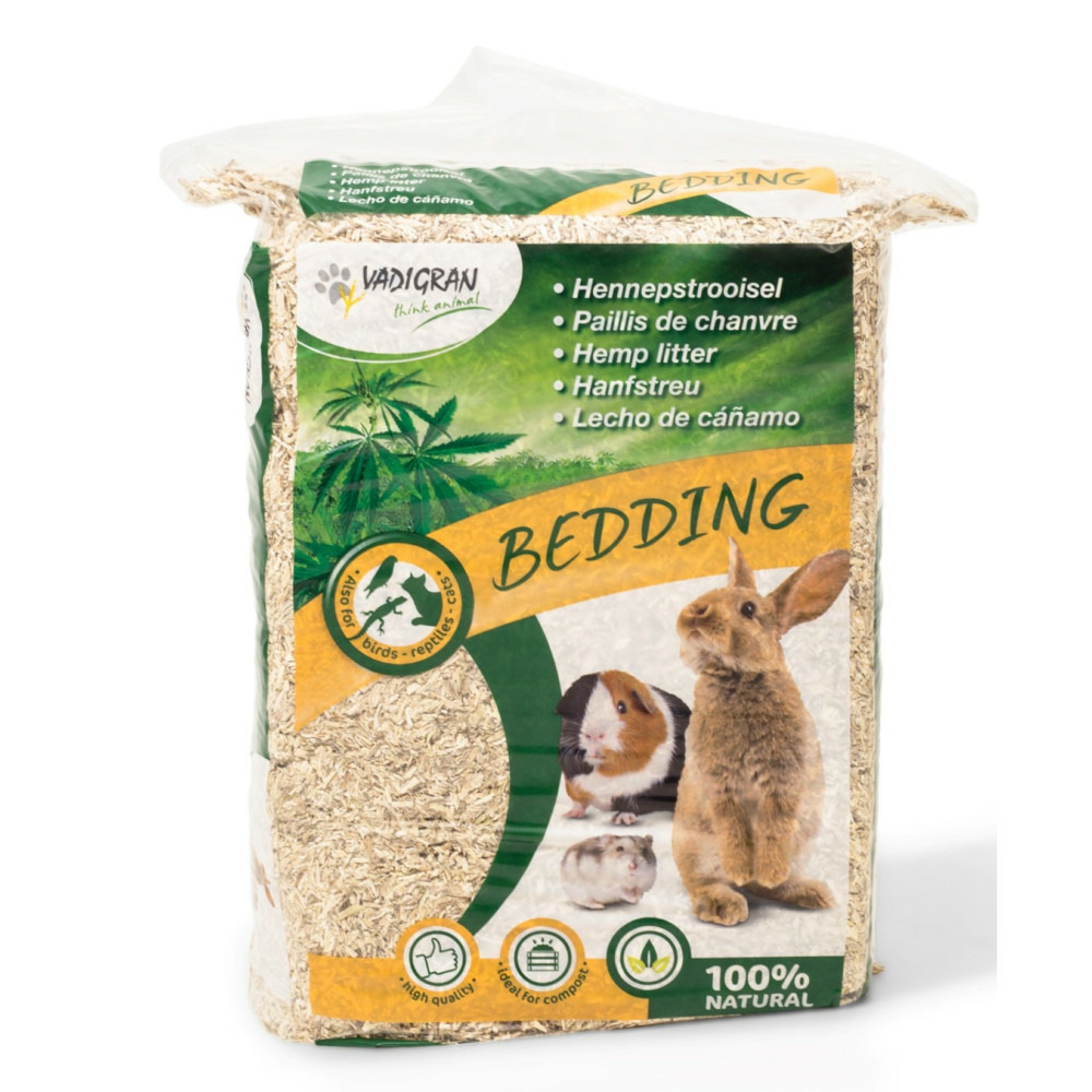 Paillis de chènevis 2,8 kg bedding pour lapin et rongeurs