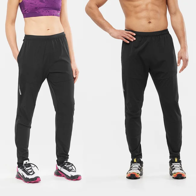CROSS RUN  Pantalon unisexe DEEPBLACK