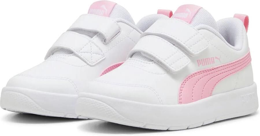PUMA Courtflex V3 V Ps Schoenen Wit Roze