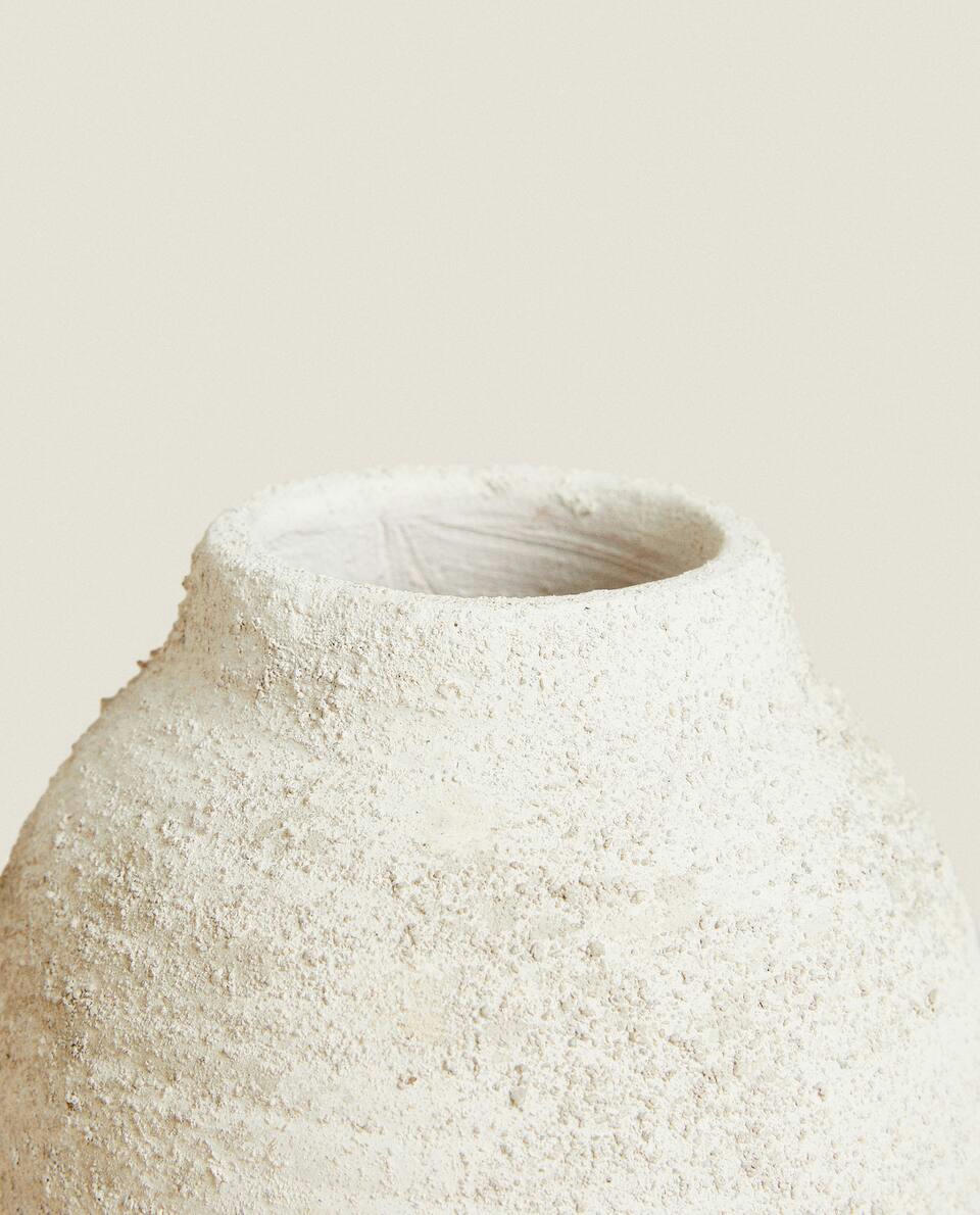VASO DE CERÂMICA COM EFEITO RÚSTICO