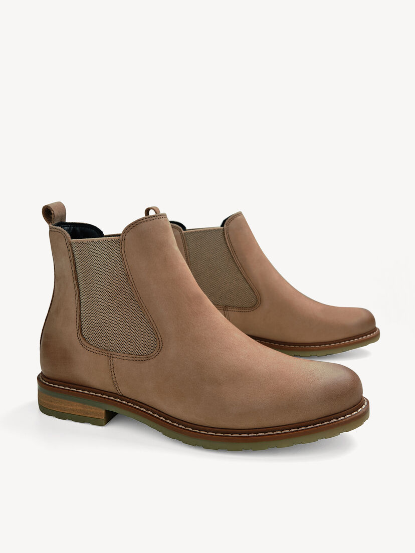Leren Chelseaboot - beige