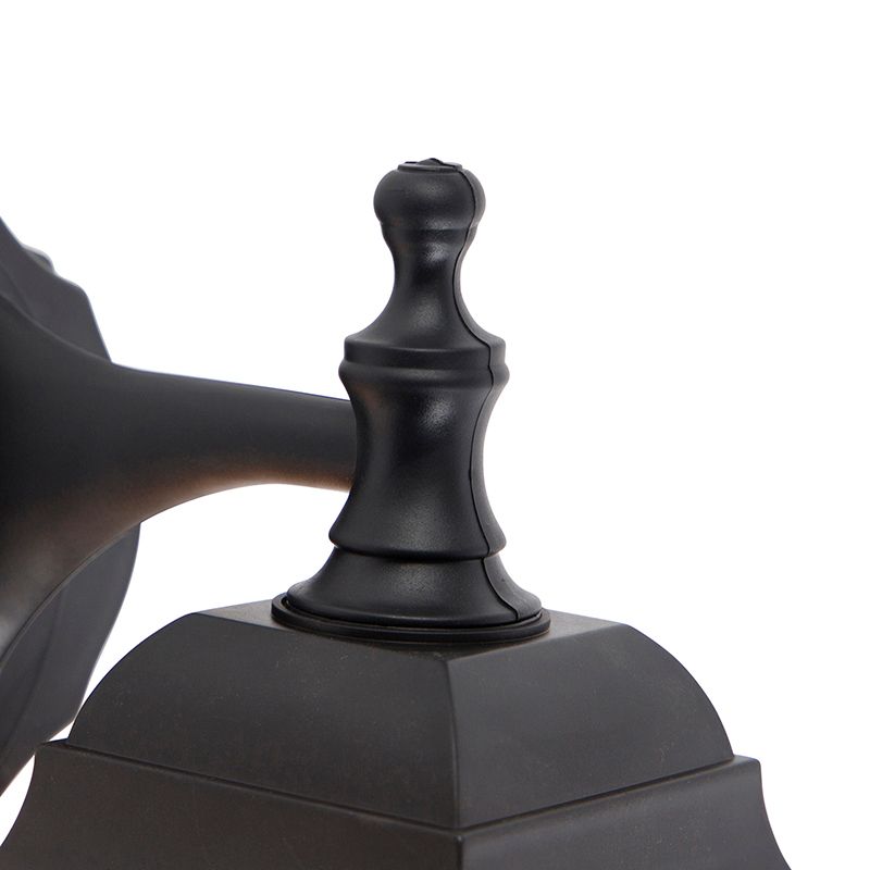 Klassieke buiten wandlamp zwart IP44 - Capital