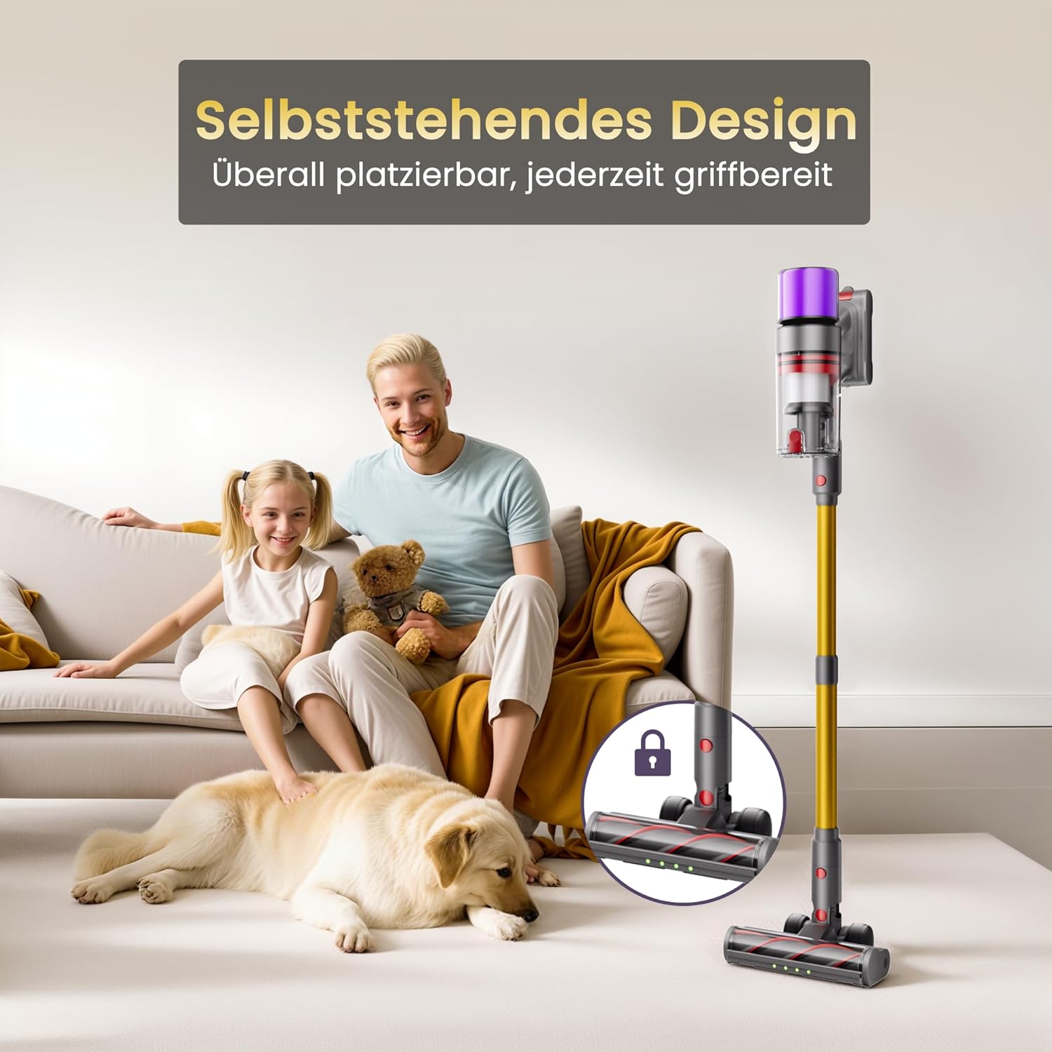 X7 Akku Staubsauger 55Kpa/600W/80Min, Staubsauger Kabellos mit LED Display, Akkustaubsauger Selbstladender, Anti-Tangle-Bürste, Automatikmodus für Teppich Tierhaare Hartböden