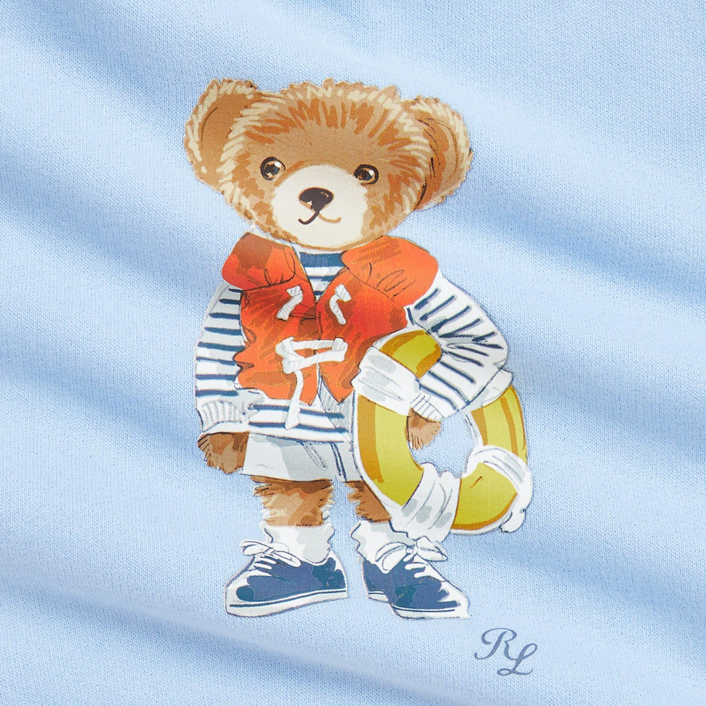 Køb Ralph Lauren Baby Office Blue Bjørn Sweatshirt