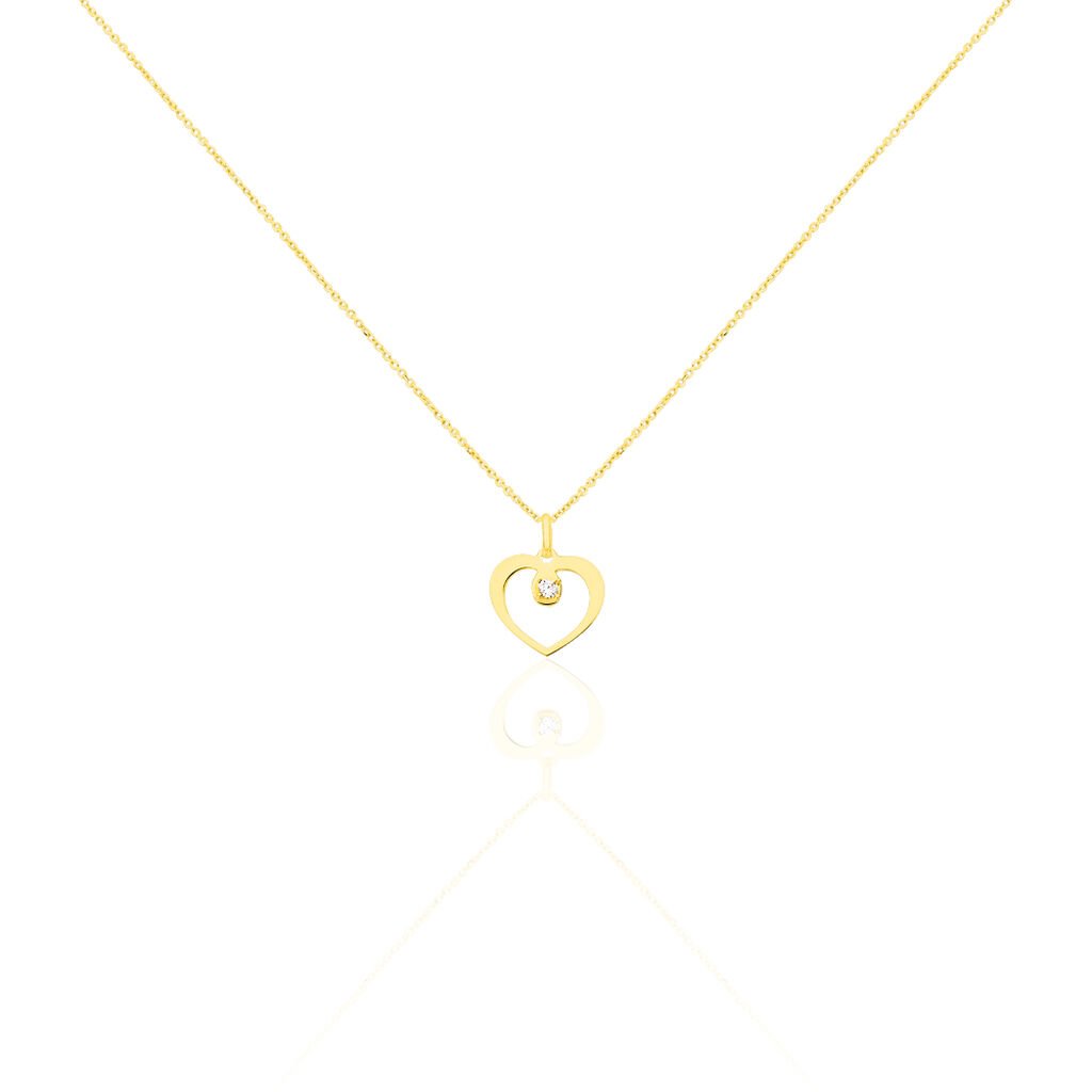 Collier Rohanna Or Jaune Oxyde De Zirconium