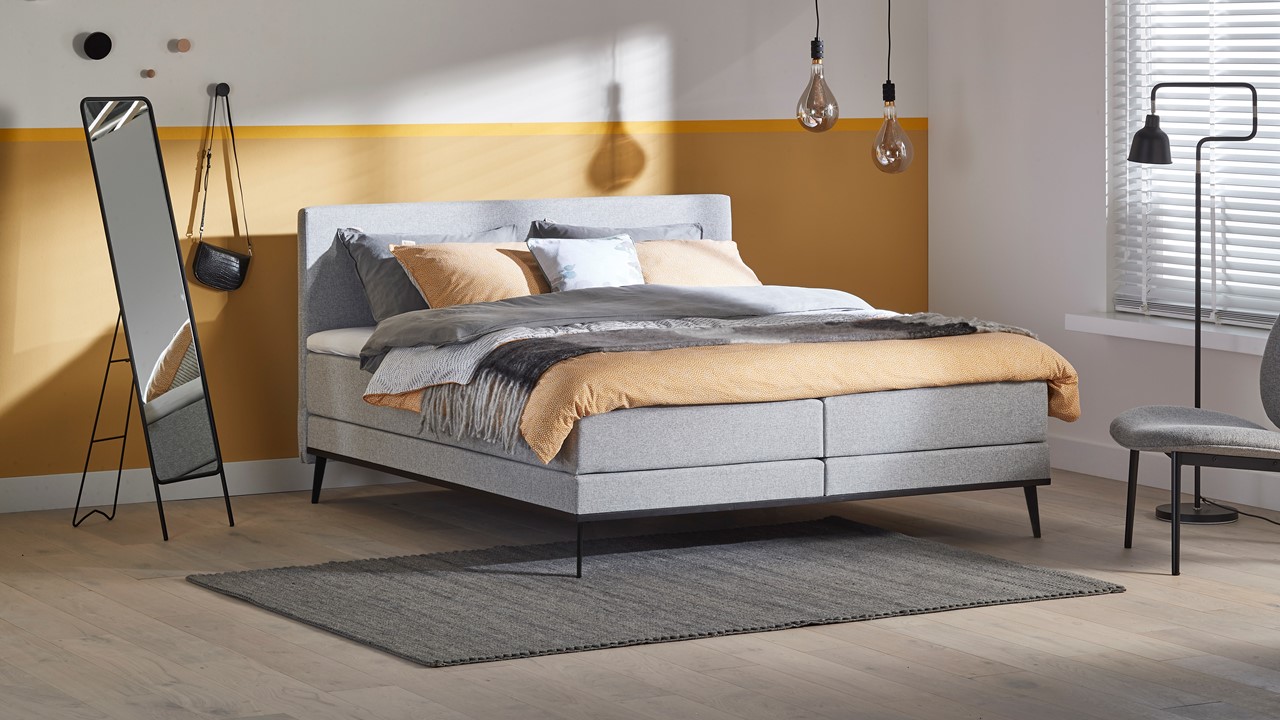 Boxspring Viggo towel grijs