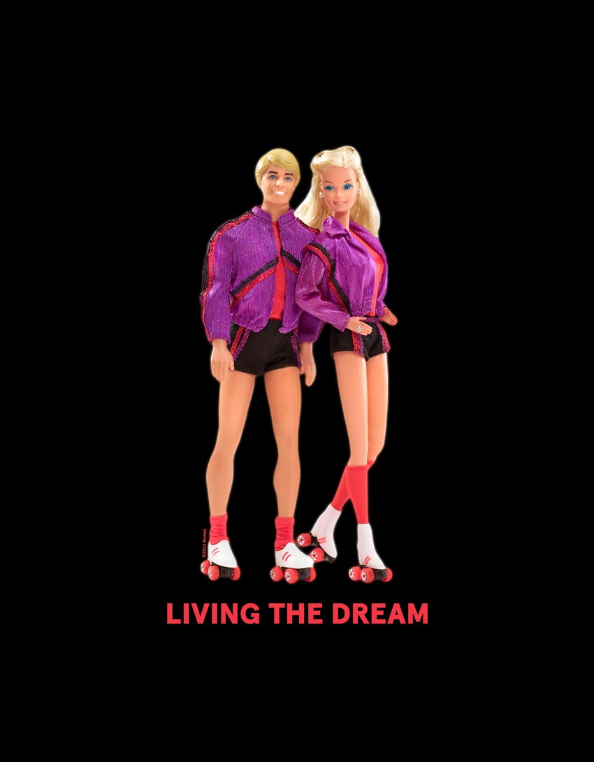 Camiseta oversized de manga curta com estampa da Barbie