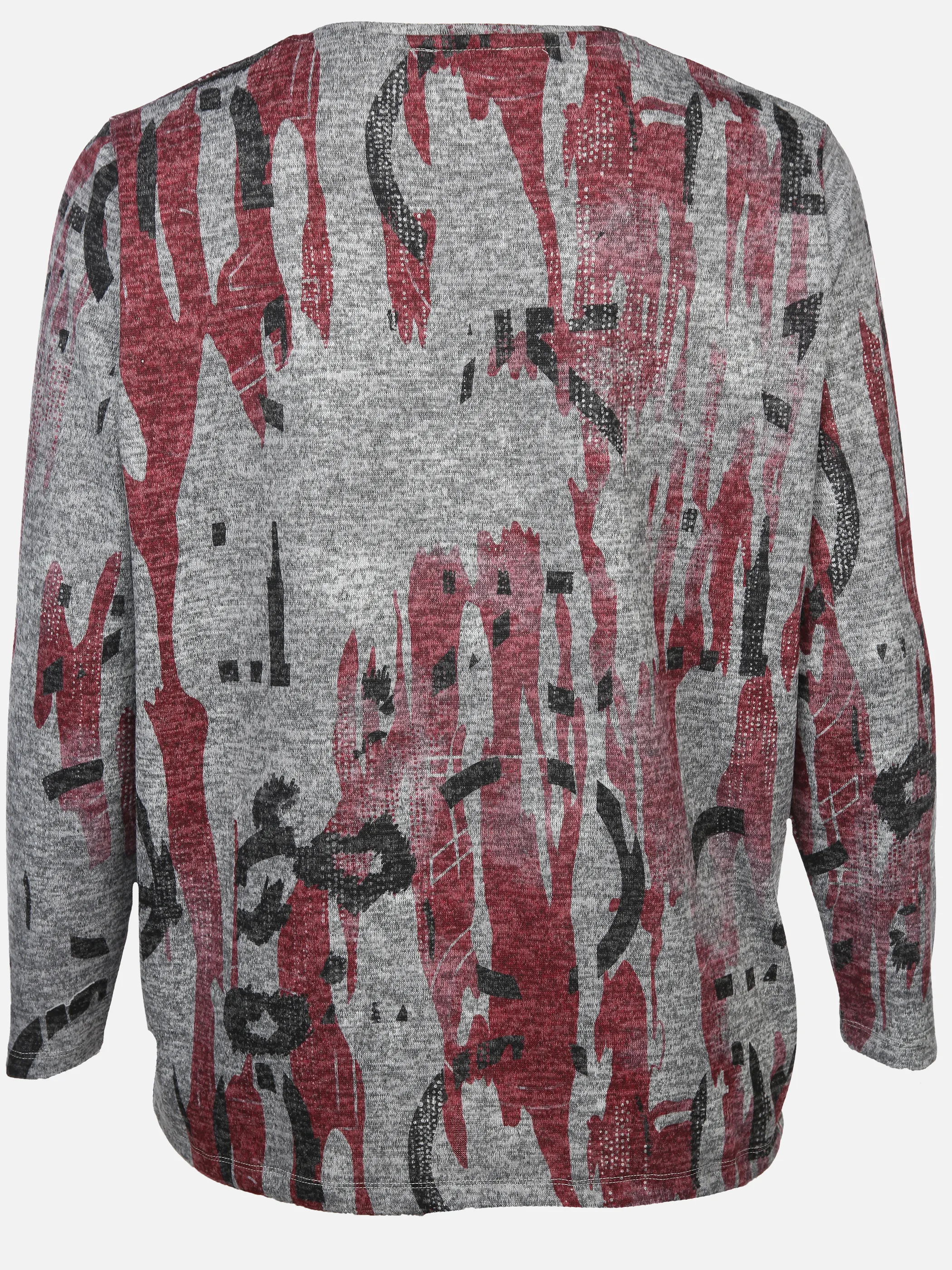 Große Größen Printshirt mit Ziersteinchen