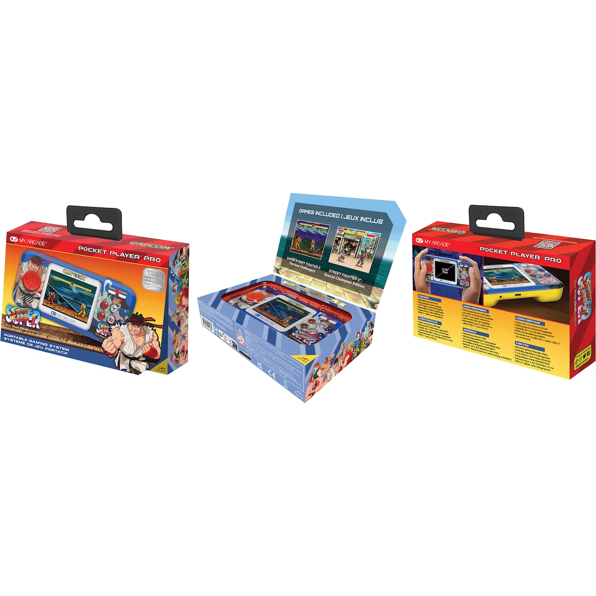 My Arcade Pocket Player Super Street Fighter II håndholdt konsoll