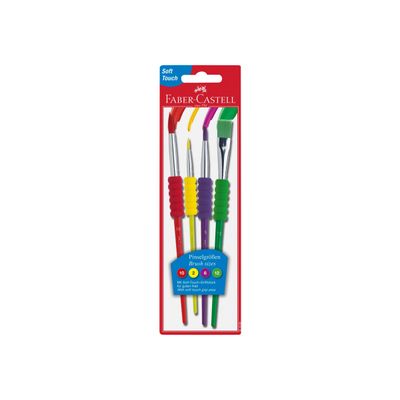 Faber-Castell - Pack de 4 pinceaux - taille : 2, 6, 10, 12