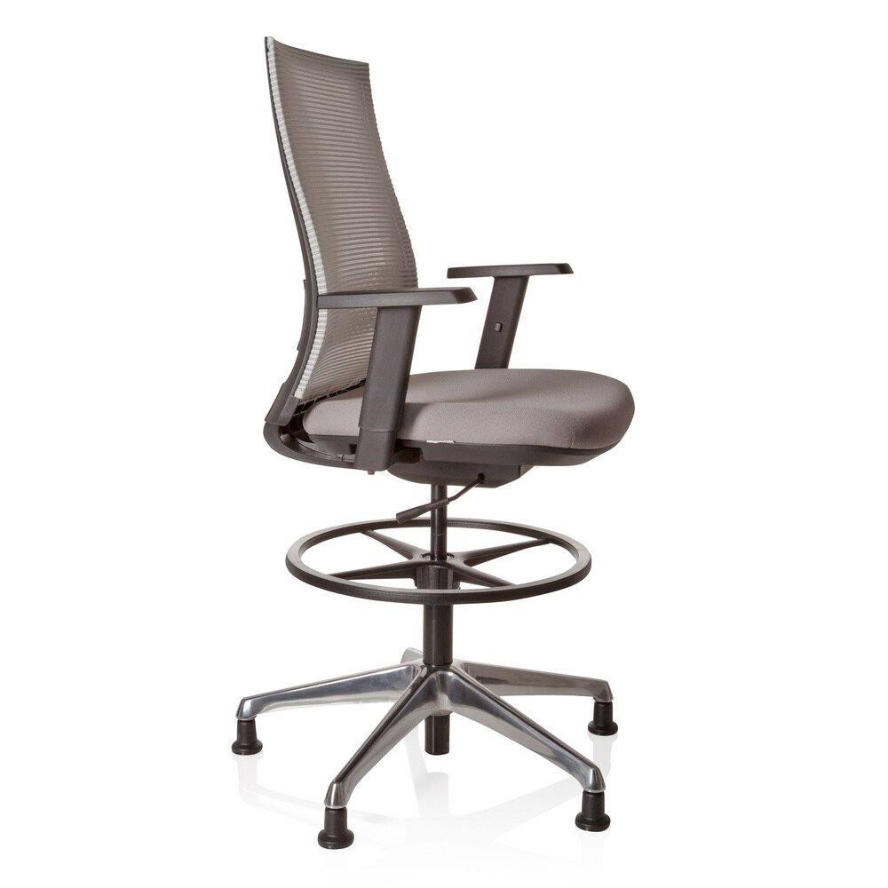 Counterstuhl TOP WORK 99 Stoff/Netzstoff mit Armlehnen (höhenverstellbar) hjh OFFICE