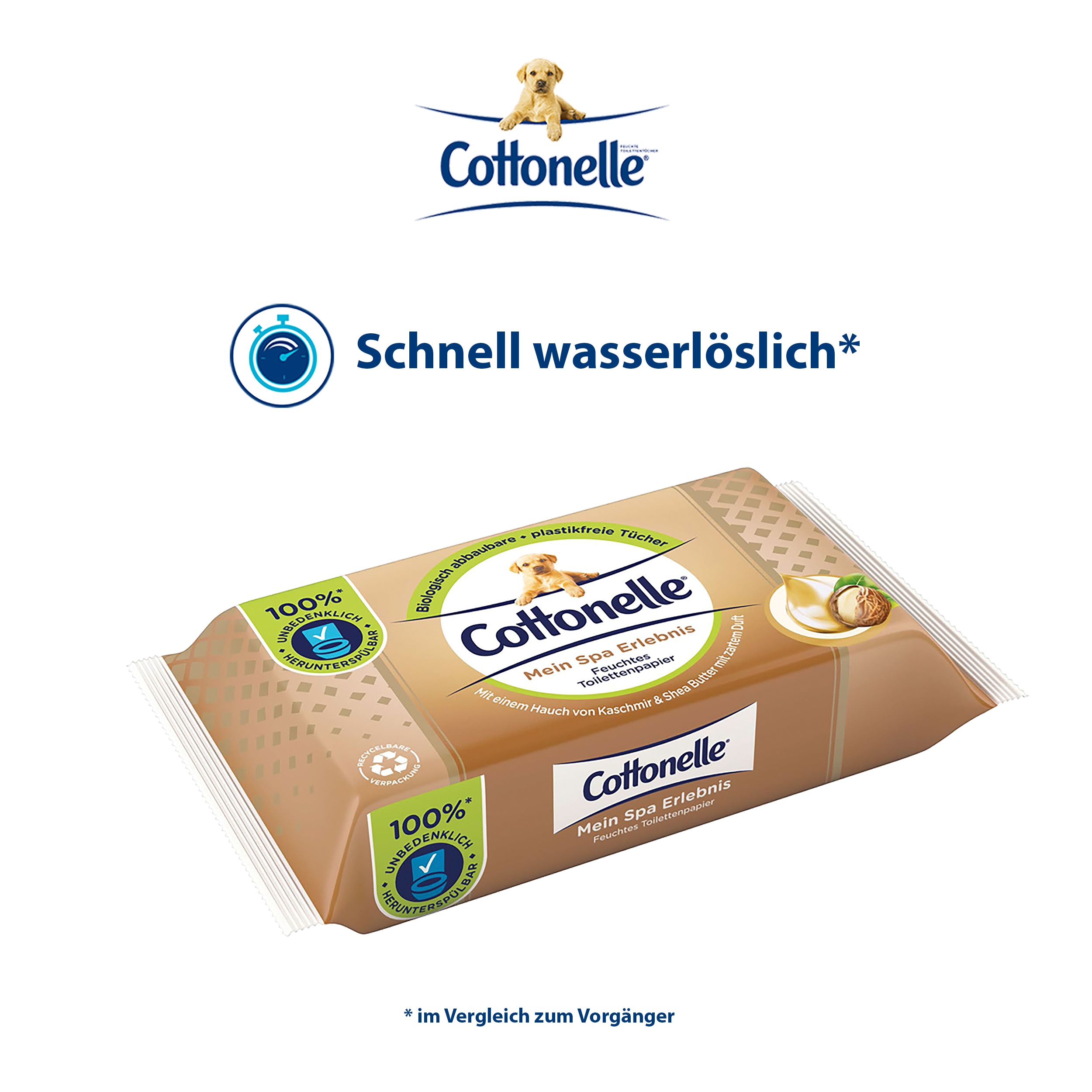 Cottonelle Feuchtes Toilettenpapier Mein Spa Kaschmir & Shea Butter