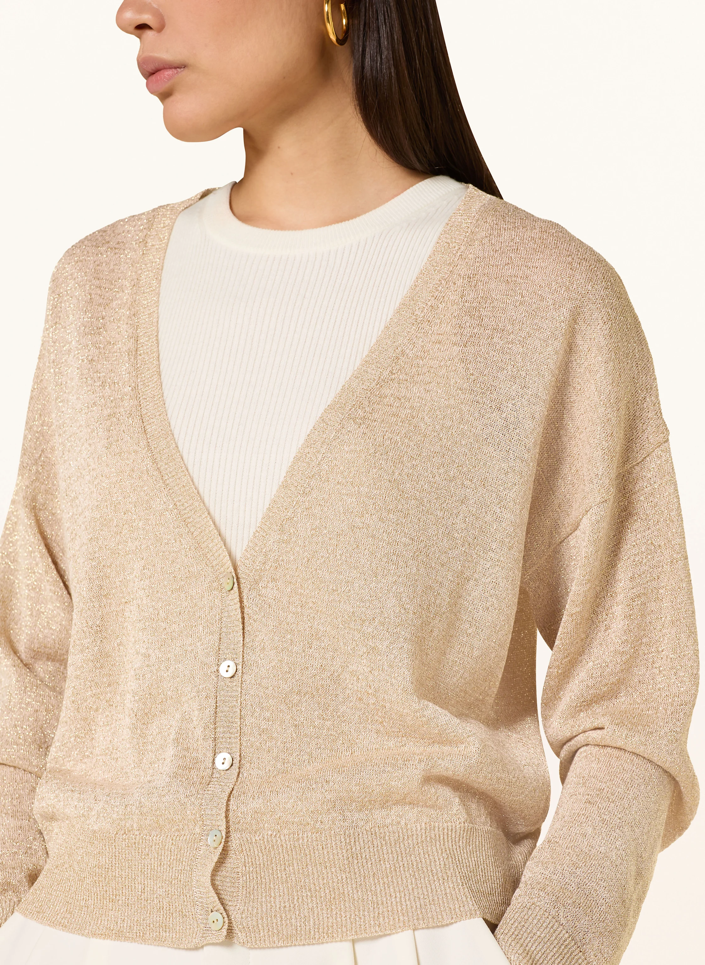 darling harbour Strickjacke mit Glitzergarn
