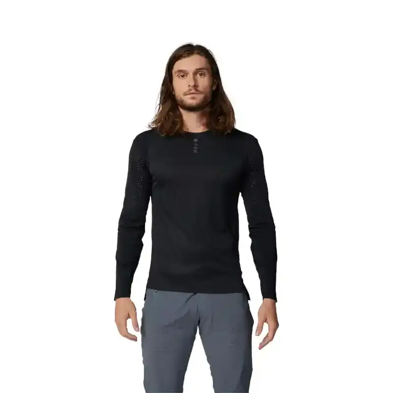 Fox Flexair Pro MTB Fietsshirt Lange Mouwen Zwart Heren