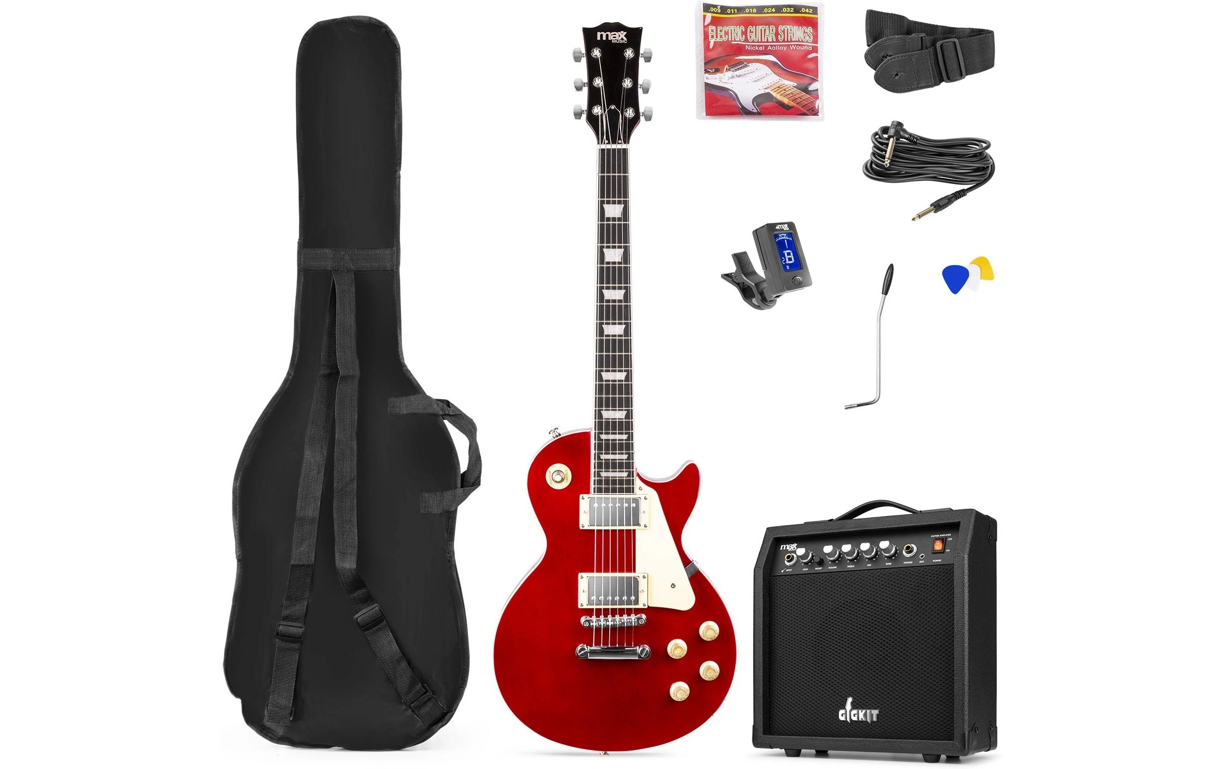 E-Gitarre GigKit LP Style Rot<br>E-Gitarre mit Zubehör