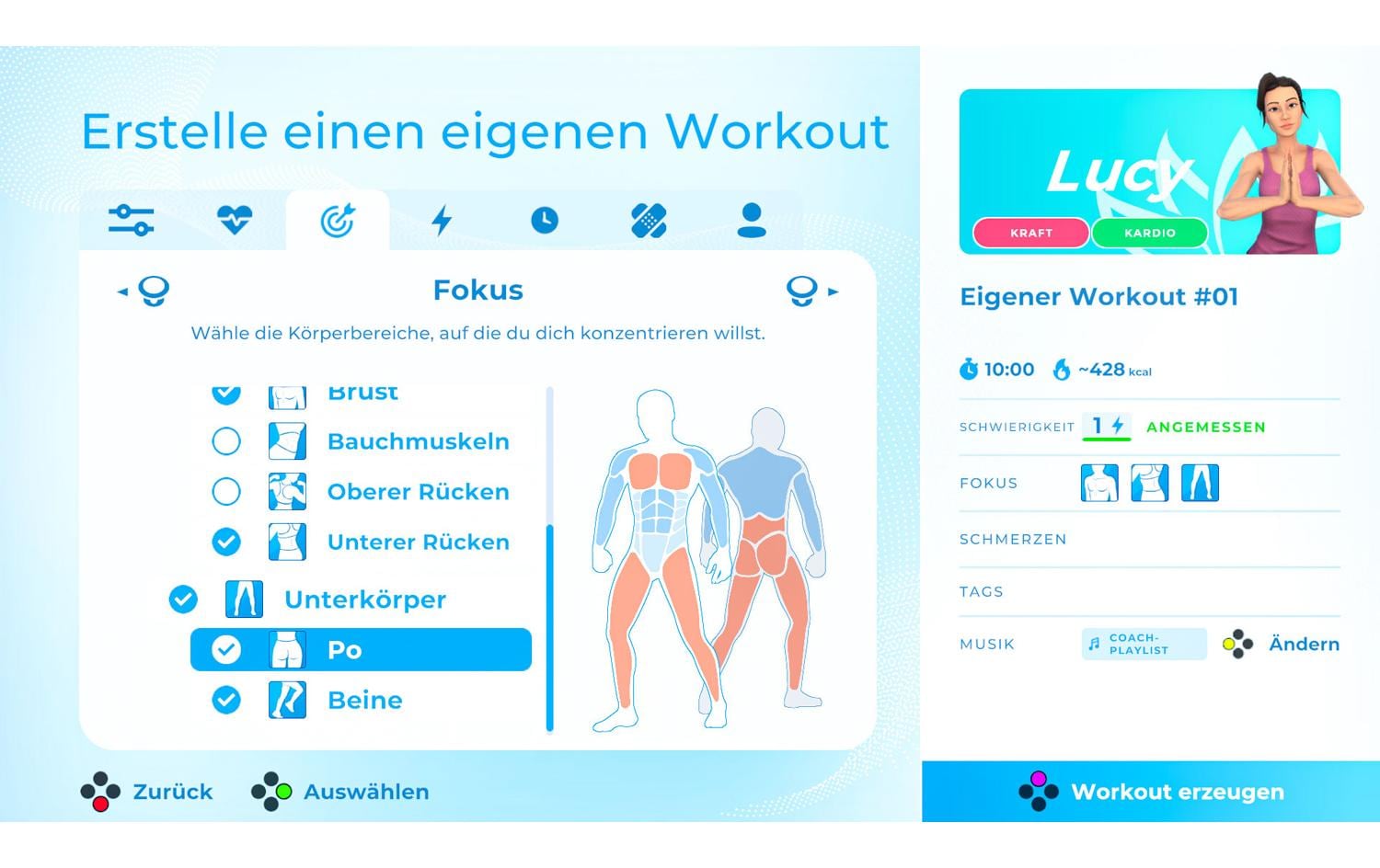 Let's Get Fit BundleFitnessspiel mit Sportgürtel-Set für die Switch