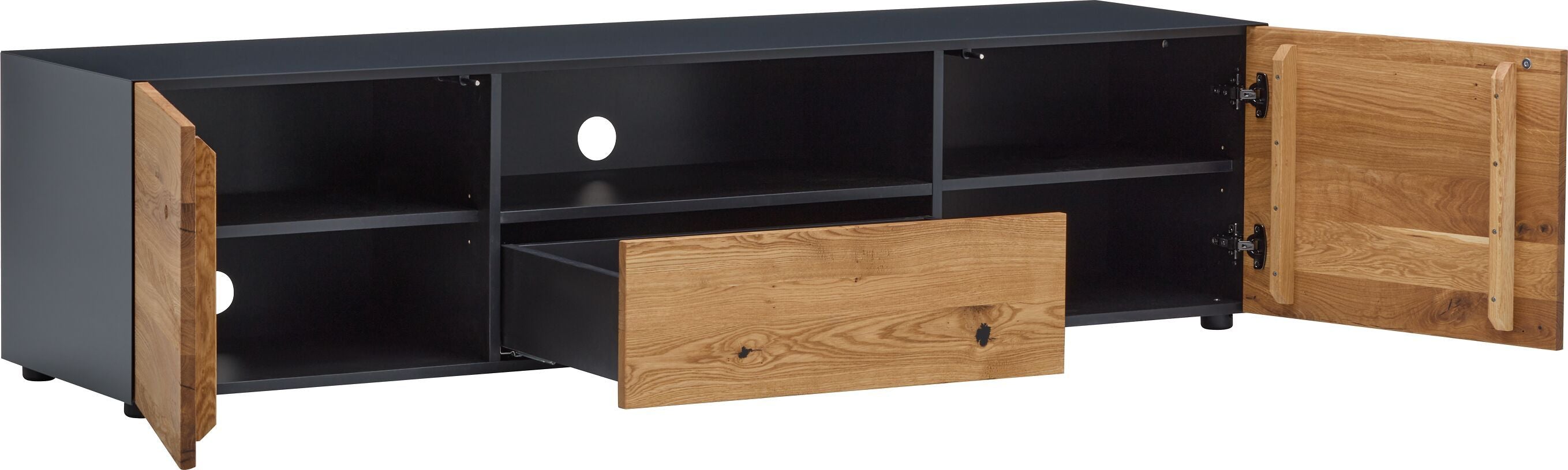 BRIX II Lowboard - Braun / B: 180.0 cm x T: 47.0 cm x H: 46.0 cm