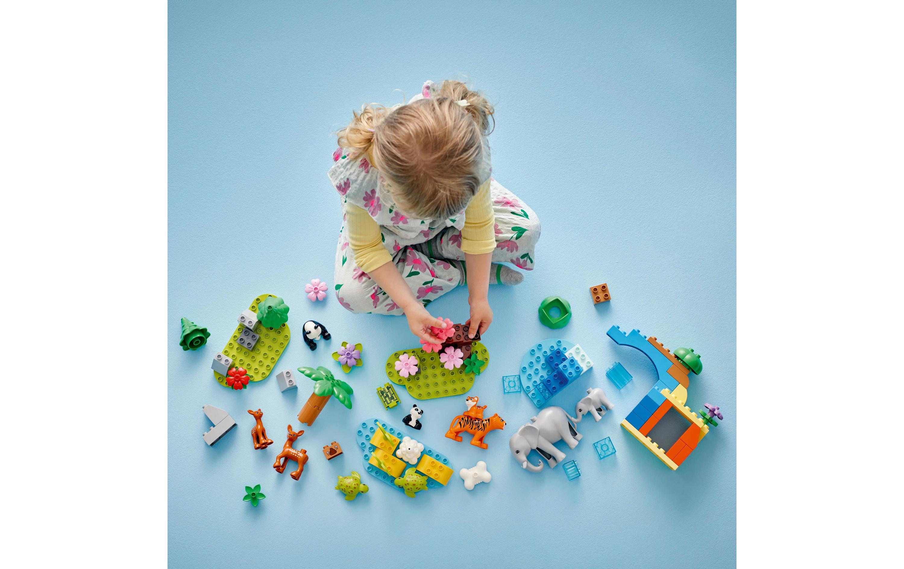 DUPLO® Wildtier-Familien 3-in-1-Set 10446Bauset mit Tierfiguren