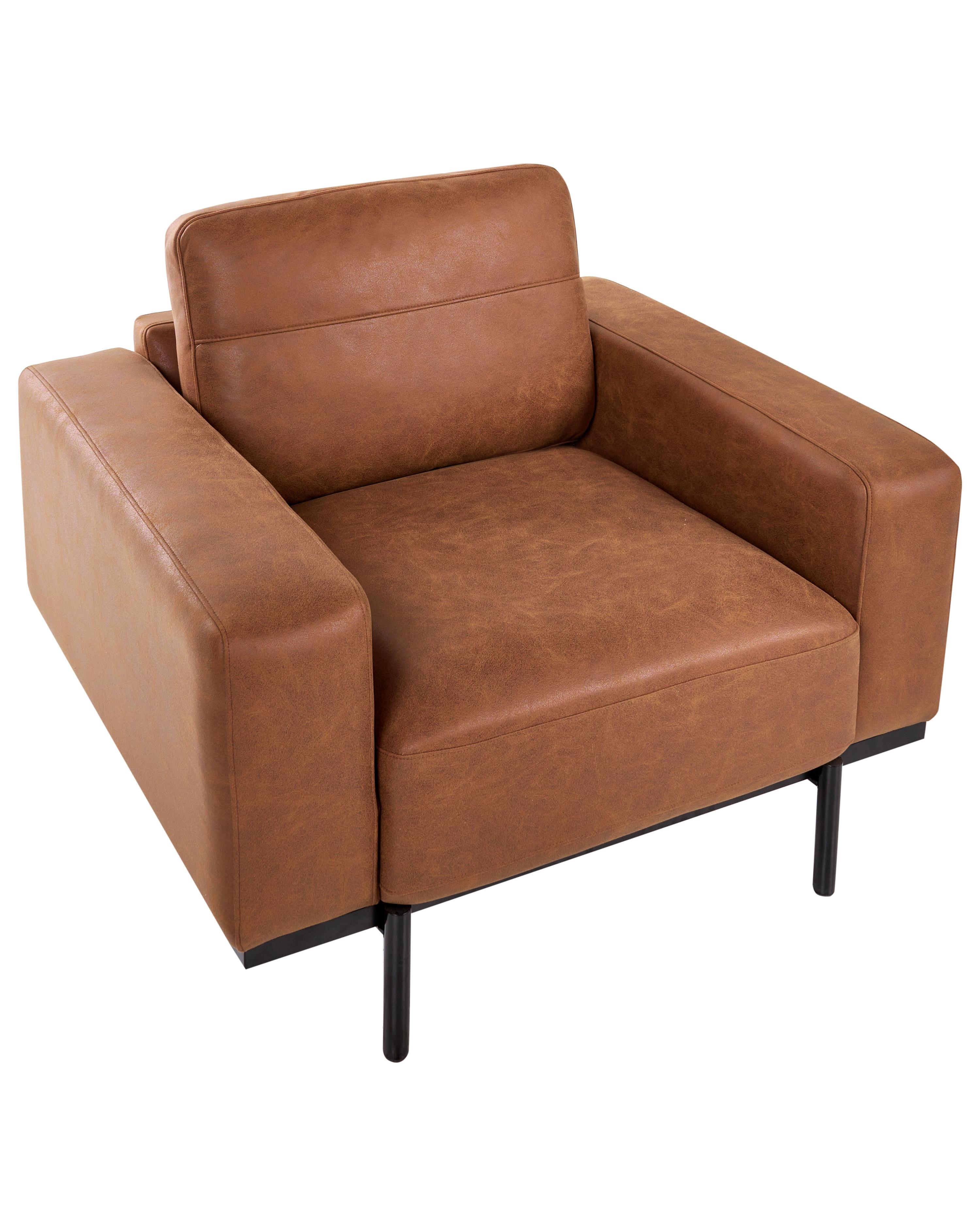 Fauteuil SOVIK Kunstleer Bruin