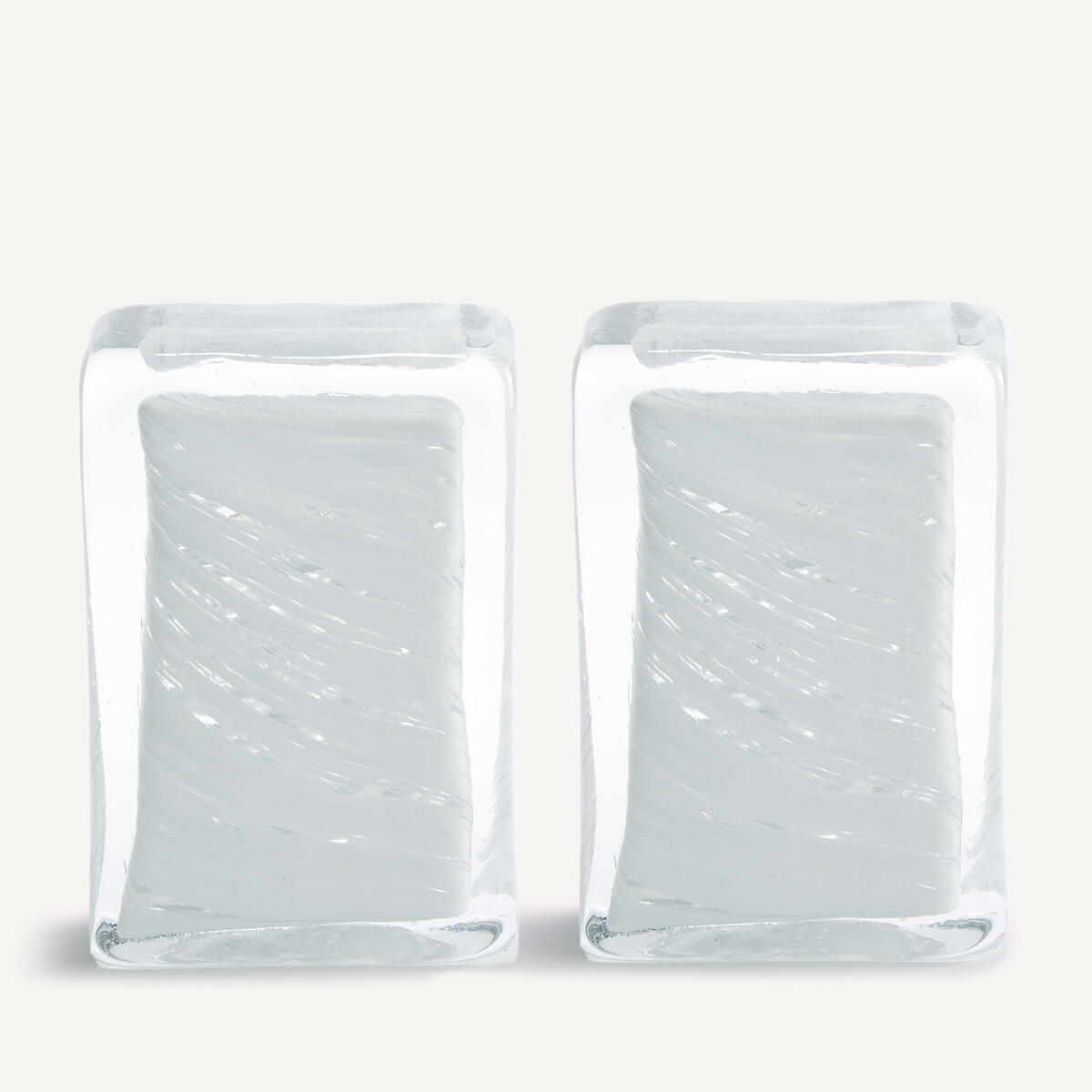 AM.PM<br>Conjunto de 2 suportes para livros de vidro, Diafani