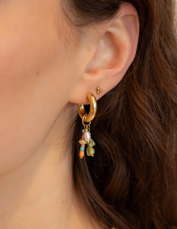 My Jewellery Sunrocks oorringen met kralen MJ12740