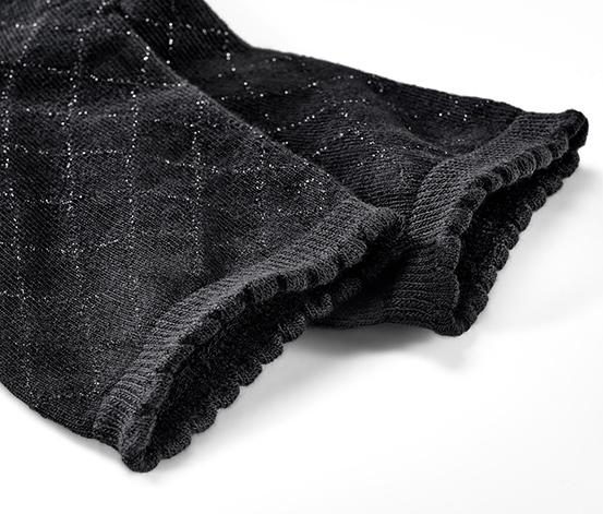 3 Paar Socken mit Glitzergarn