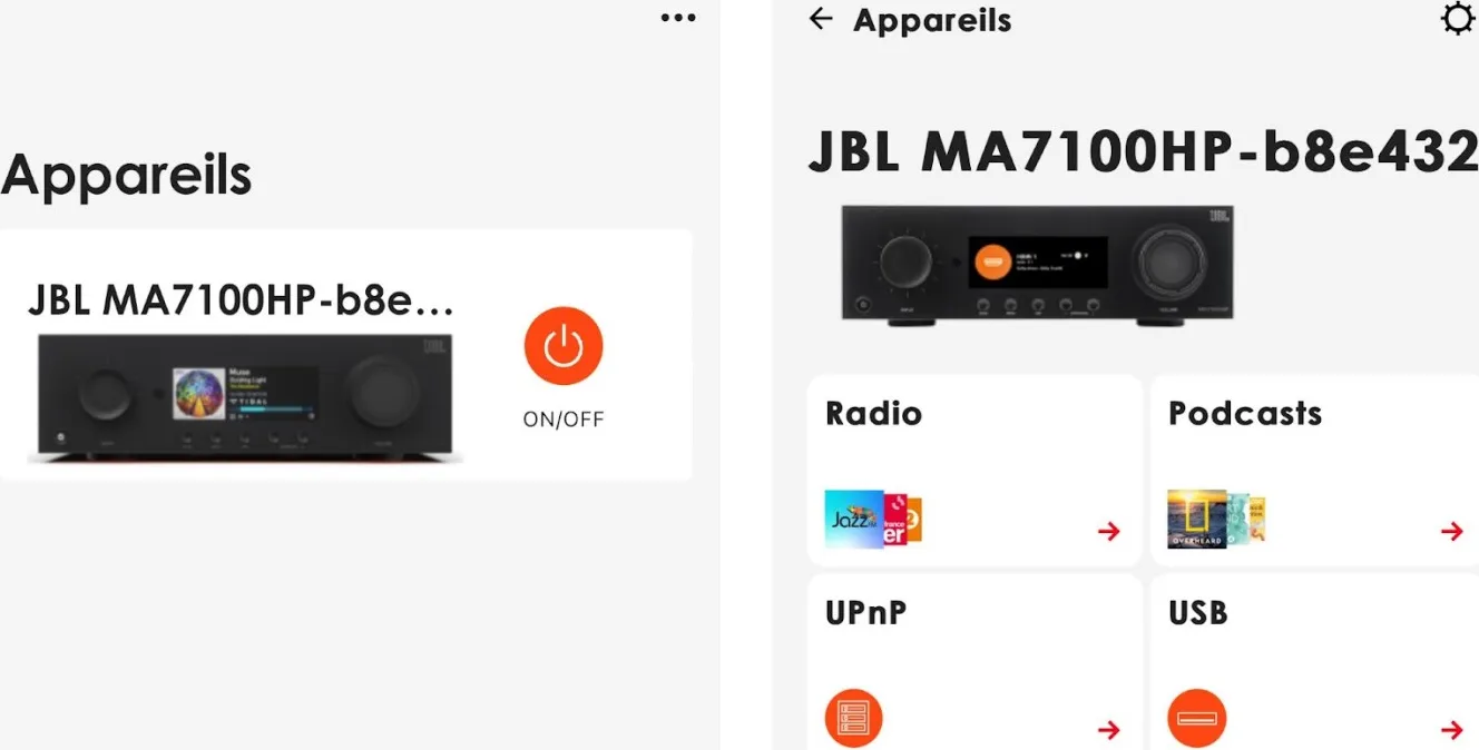 JBL MA7100HP Blanc Amplis home-cinéma
