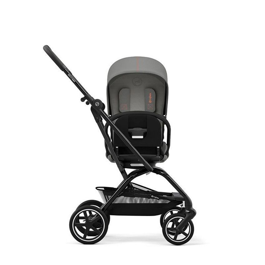 Poussette Eezy S Twist+ 2 - Châssis Black - Lava Grey - Ecru