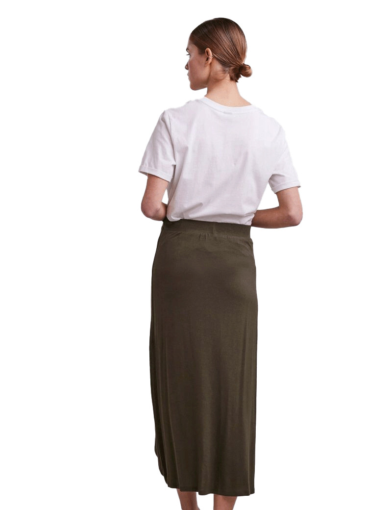 PIECES JUPE LONGUE VISCOSE ELONORA GRAPE LEAF