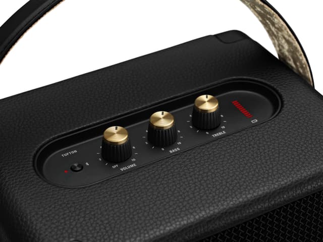 Marshall Tufton transportabel stereohøjttaler (sort/messing)