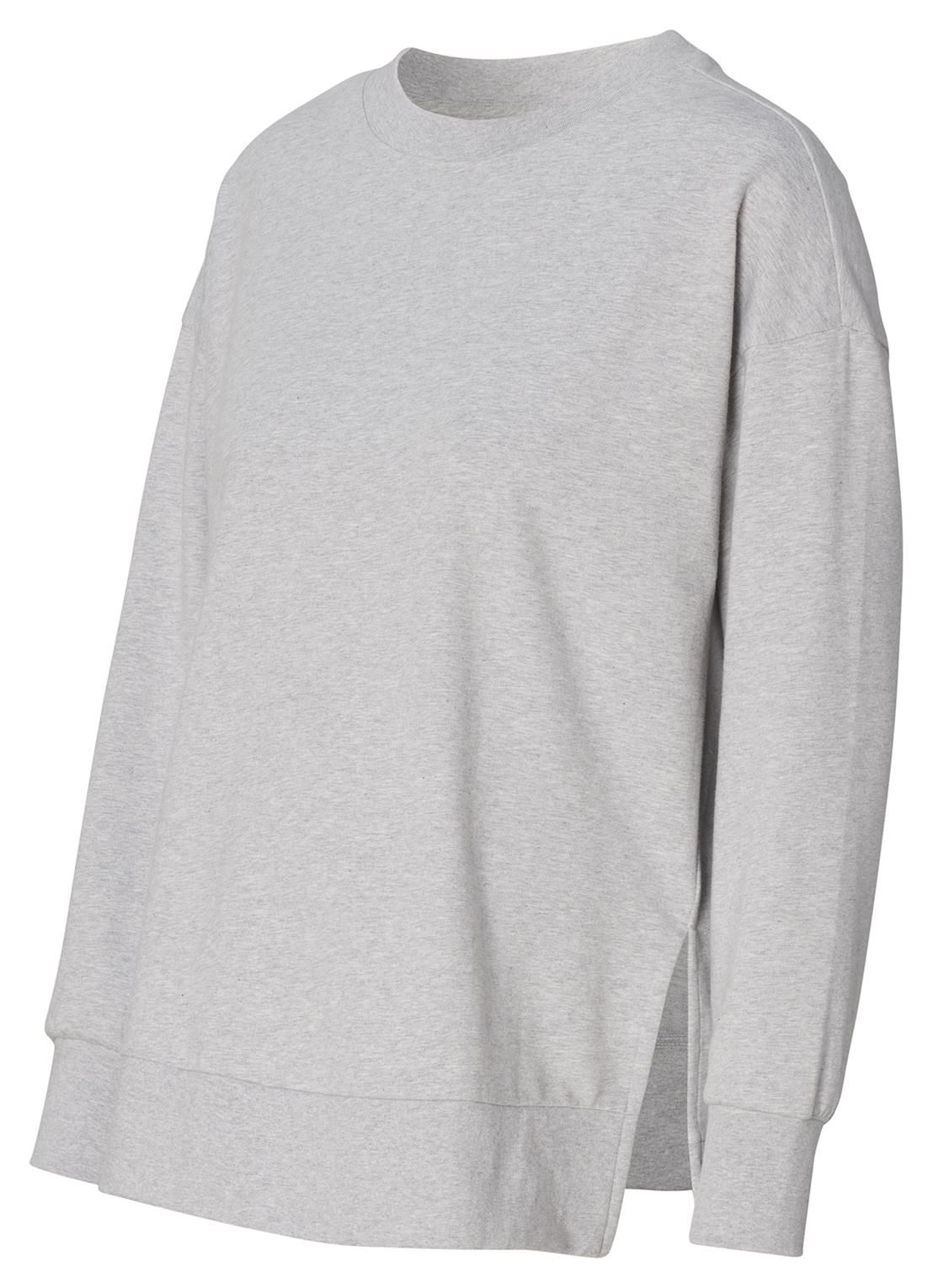 Noppies Maternity Trui met voedingsfunctie Pepe - Grey Melange