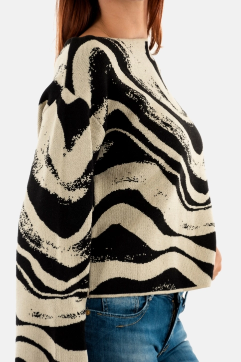Pull hiver bsb 052-260036 greige